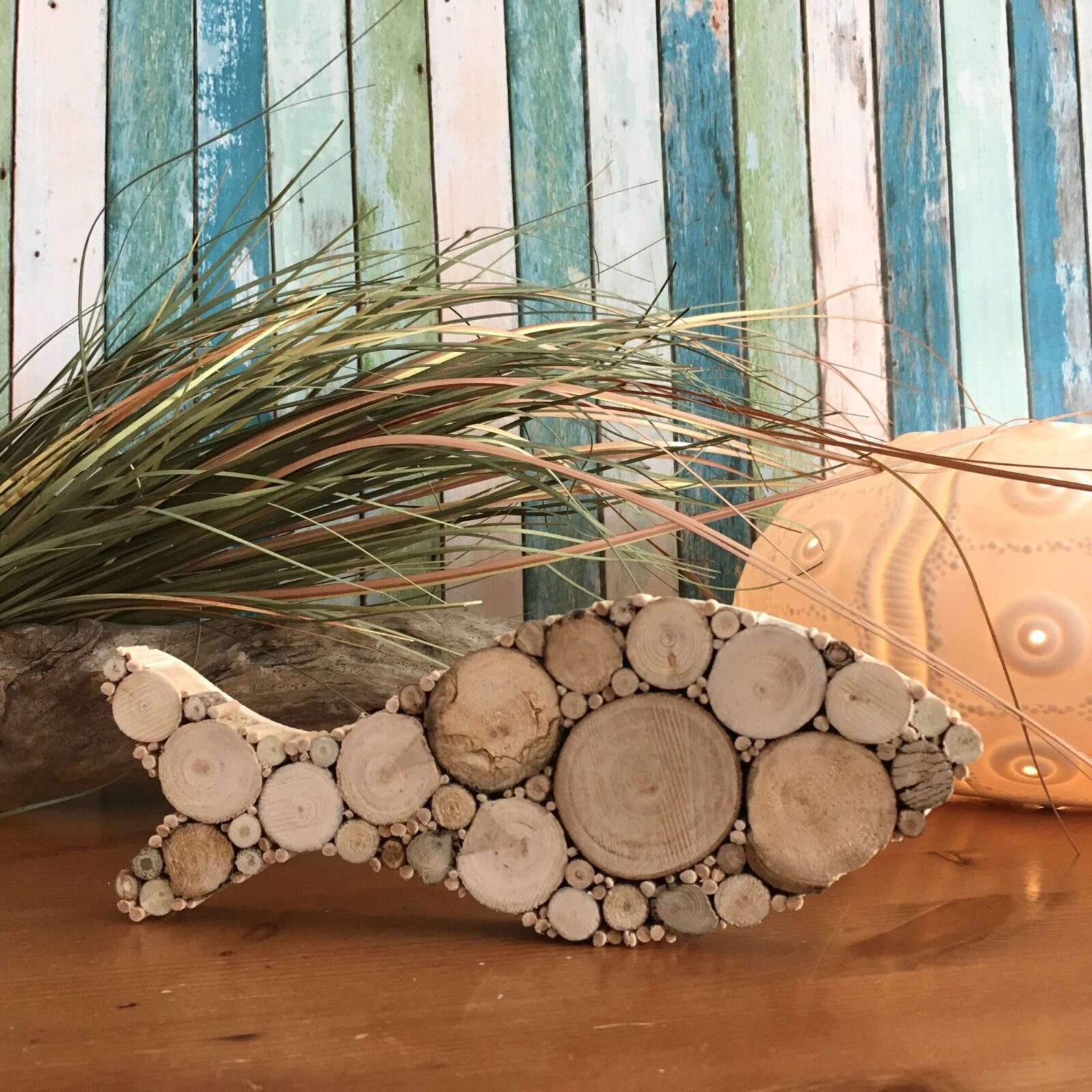 Fisch aus Holz - maritime Deko